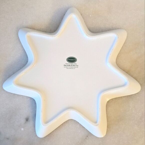 Portmeirion The Holly and The Ivy Star Shaped Christmas Serving Dish Bowl - Picture 5 of 7
